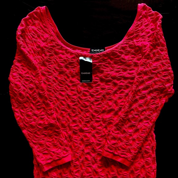 Bebe Smocked Sheath Dress NWT - Picture 10 of 11